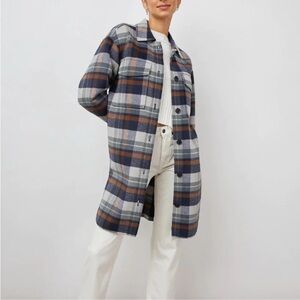 Rails jaro wool blend jacket in vail plaid size medium